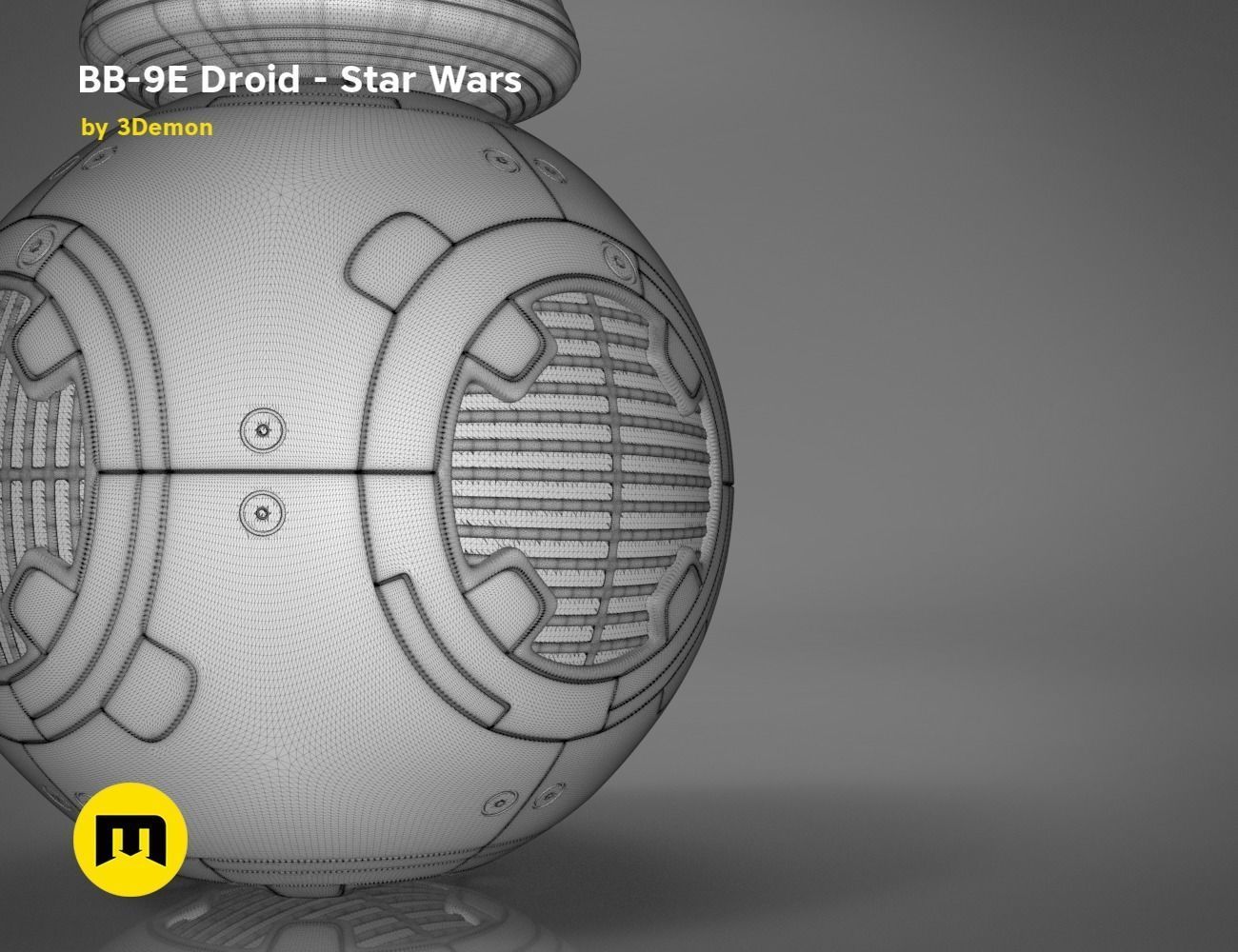 BB-9E Droid - Star Wars 3D print model_9