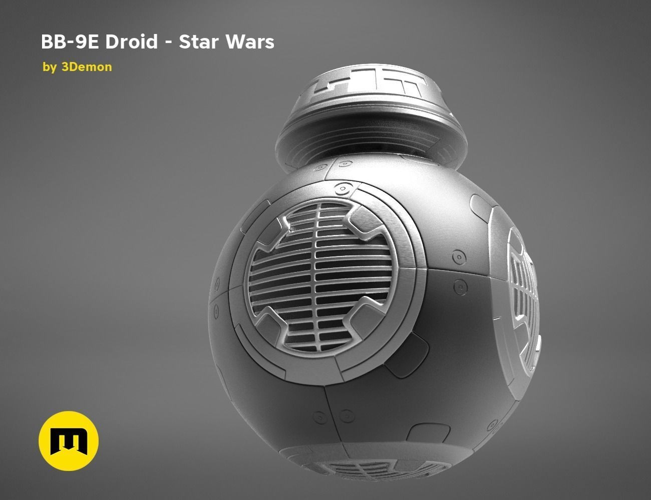 BB-9E Droid - Star Wars 3D print model_5