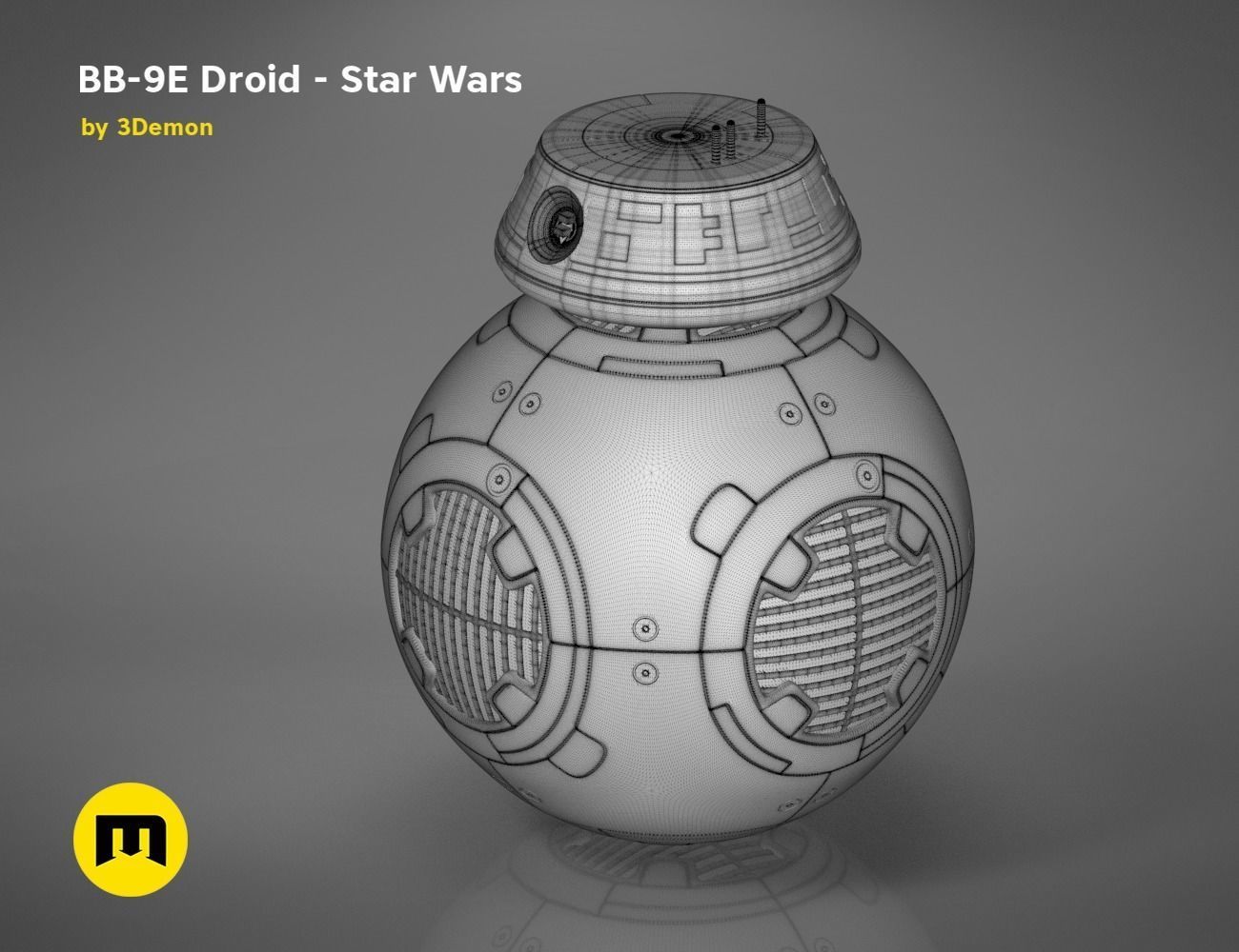 BB-9E Droid - Star Wars 3D print model_19