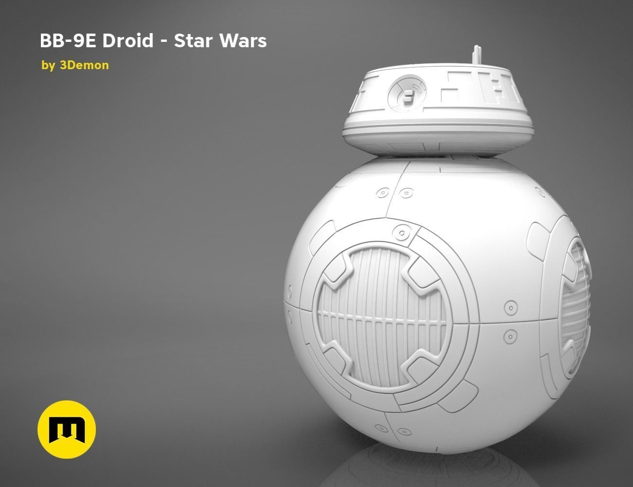 BB-9E Droid - Star Wars 3D print model_10