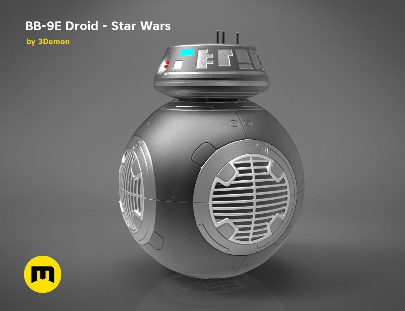 BB-9E Droid - Star Wars 3D print model_3