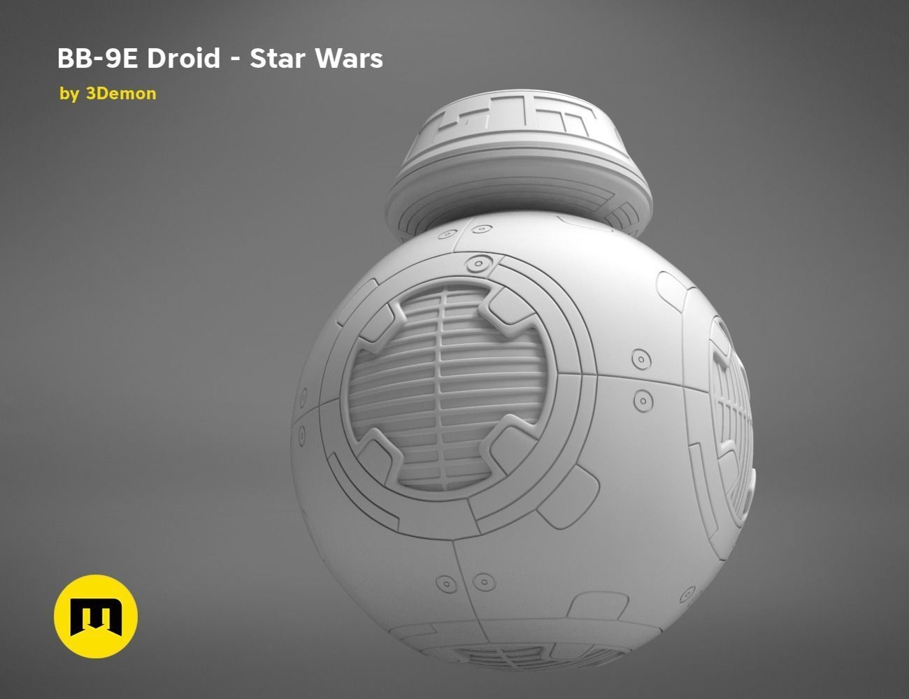 BB-9E Droid - Star Wars 3D print model_12