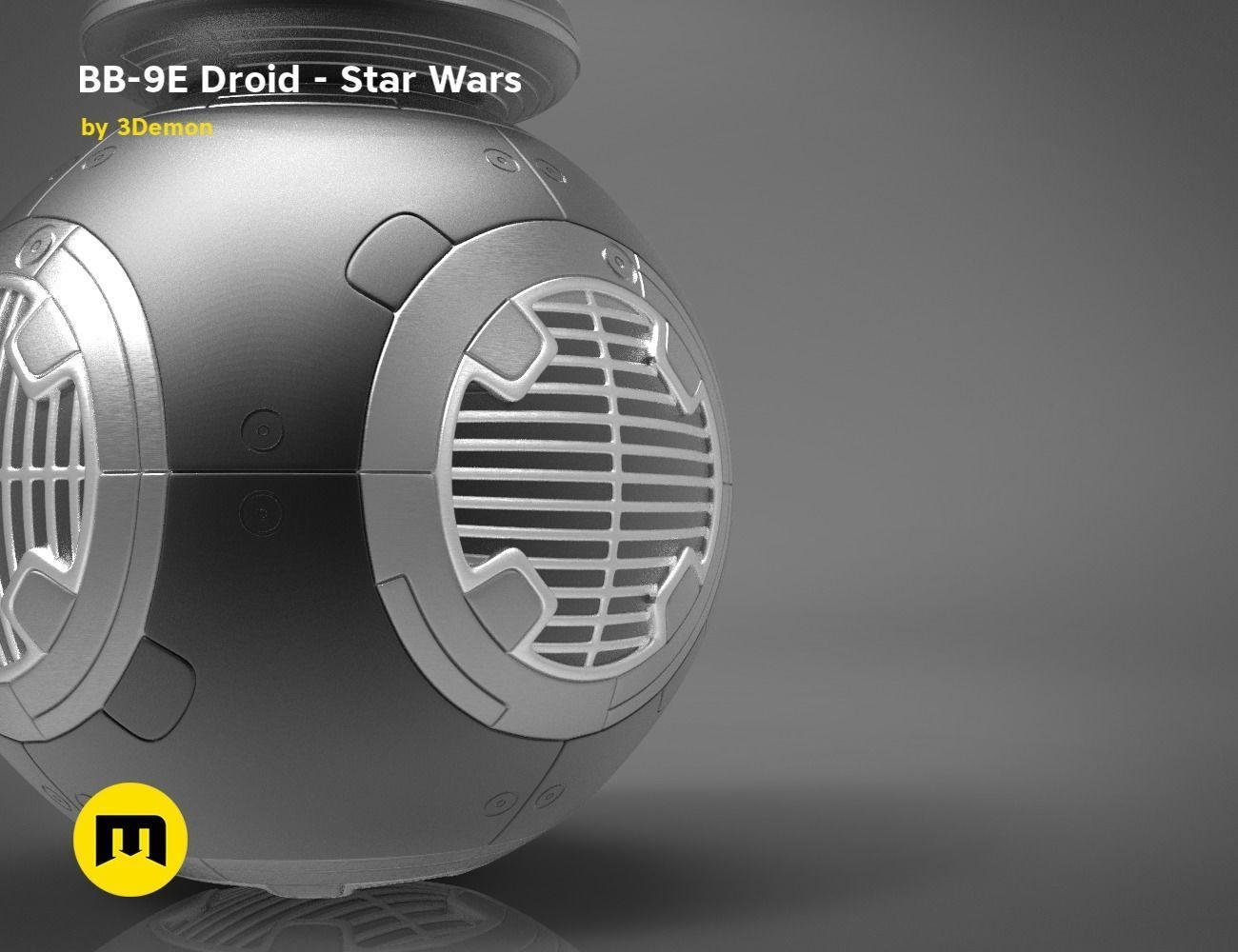 BB-9E Droid - Star Wars 3D print model_1