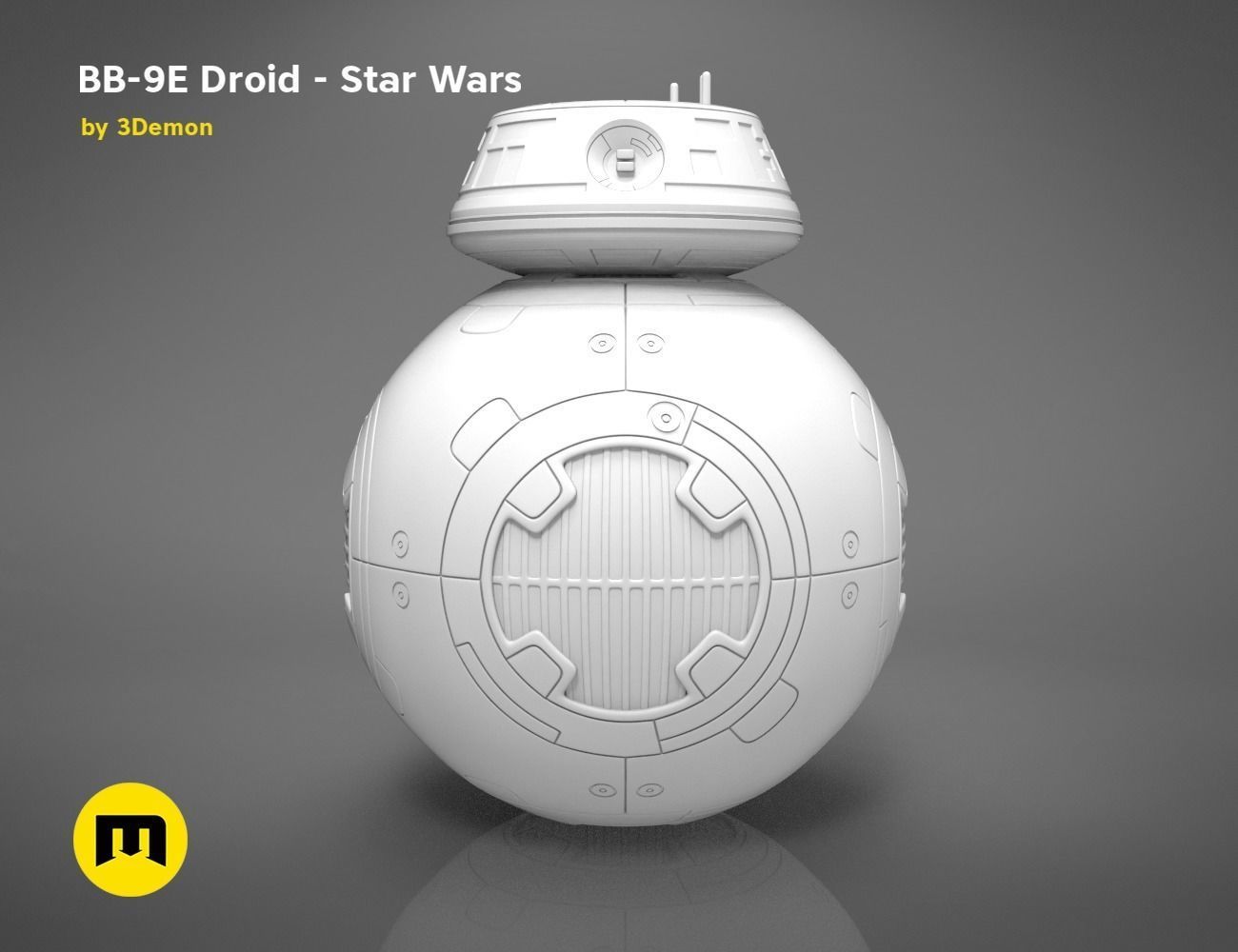 BB-9E Droid - Star Wars 3D print model_14