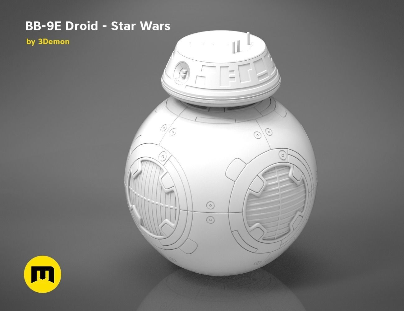 BB-9E Droid - Star Wars 3D print model_18