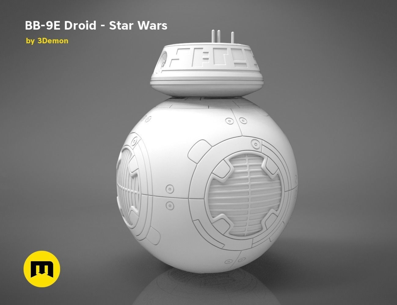 BB-9E Droid - Star Wars 3D print model_16