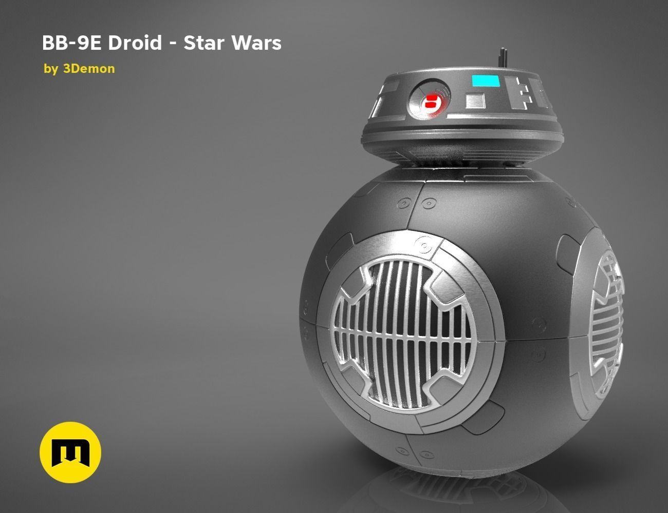 BB-9E Droid - Star Wars 3D print model_20