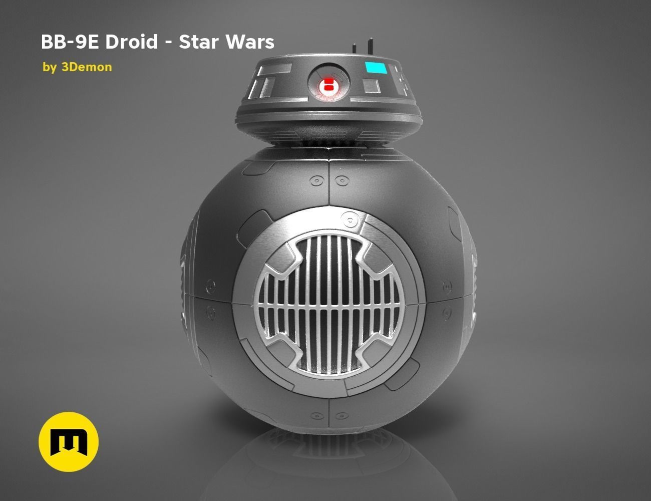 BB-9E Droid - Star Wars 3D print model_2