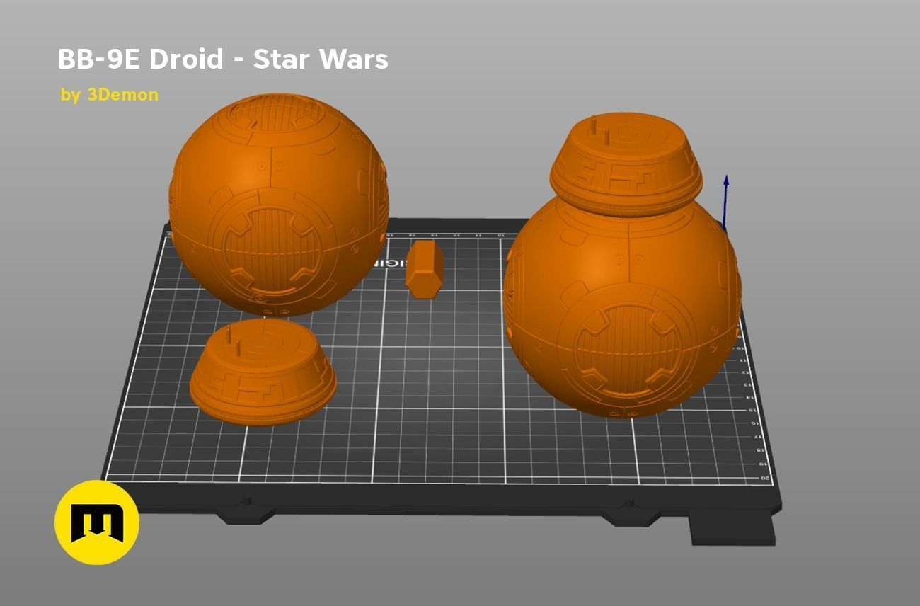 BB-9E Droid - Star Wars 3D print model_7