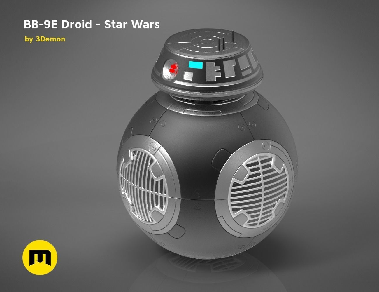BB-9E Droid - Star Wars 3D print model_4