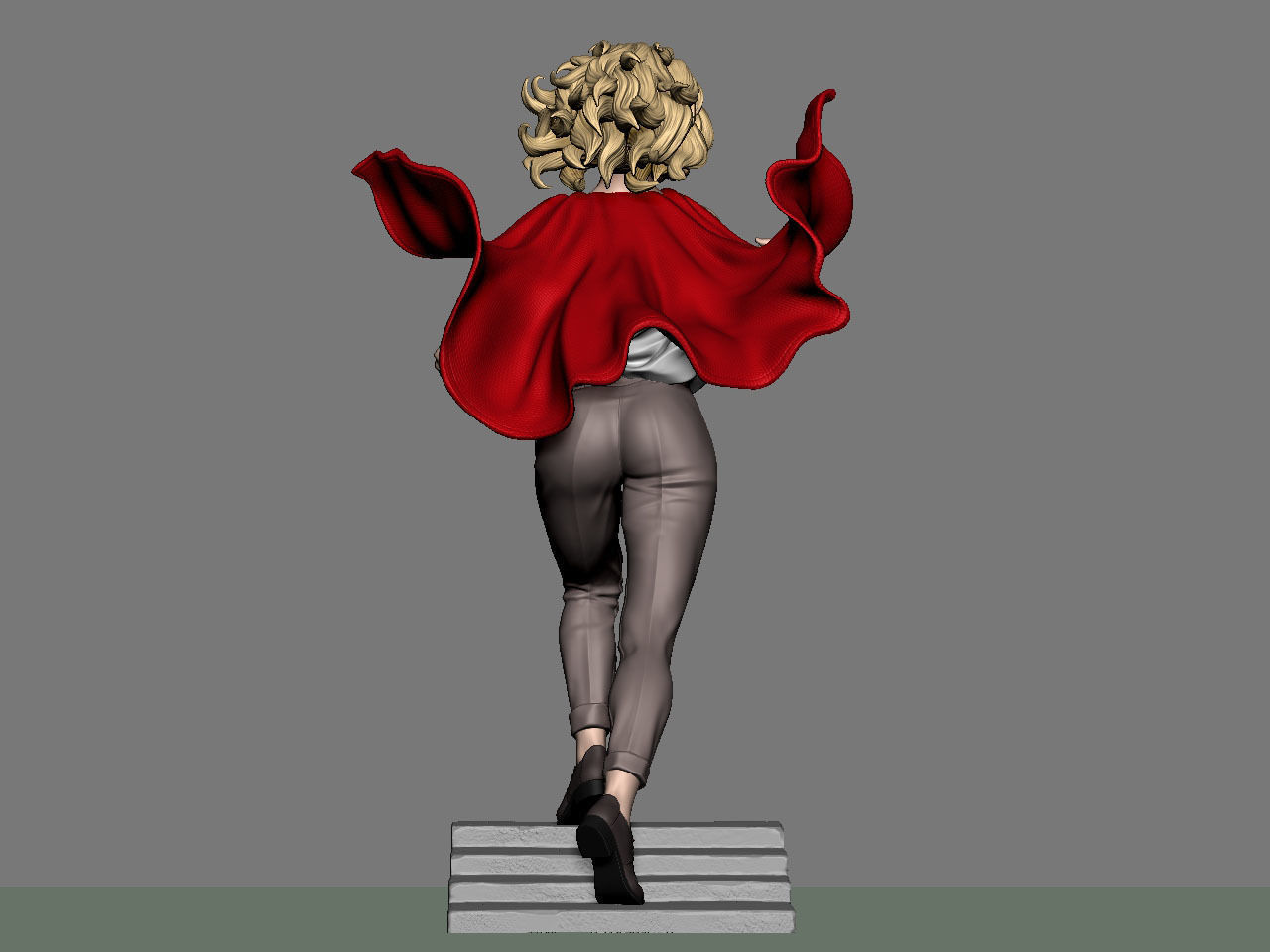 SuperGirl Run NSFW 3D print model_8