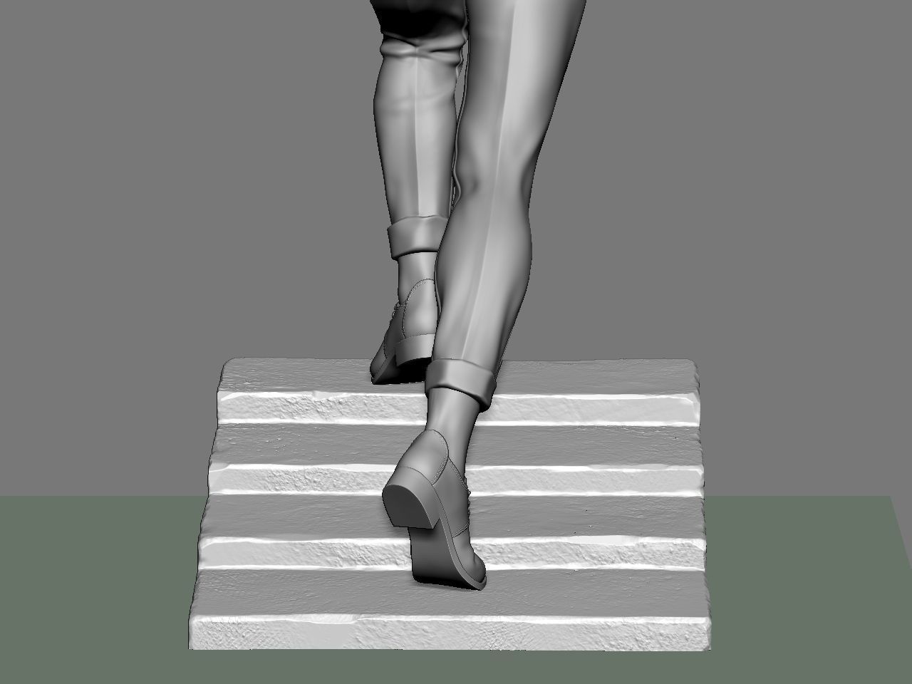 SuperGirl Run NSFW 3D print model_41