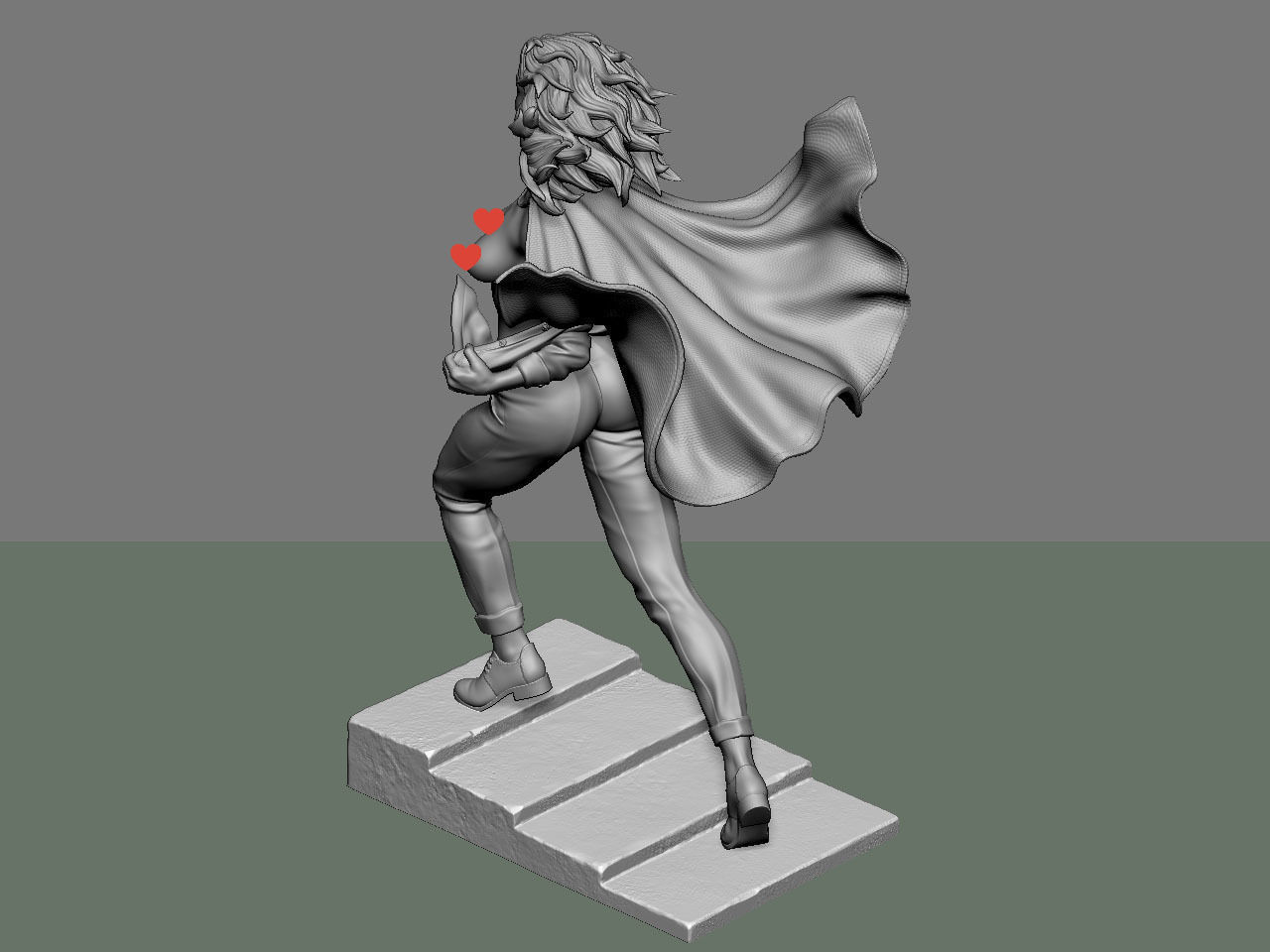 SuperGirl Run NSFW 3D print model_59