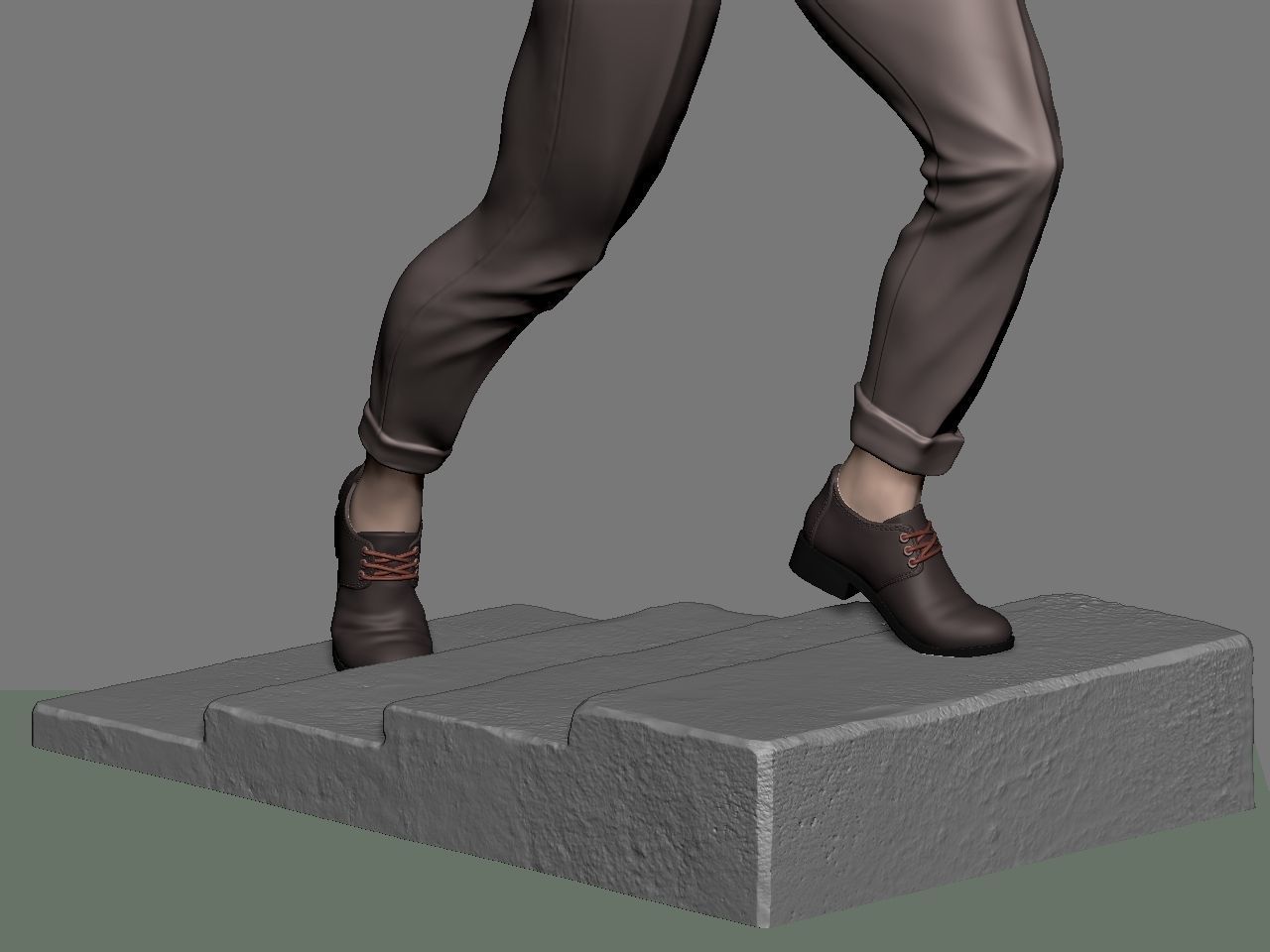 SuperGirl Run NSFW 3D print model_34