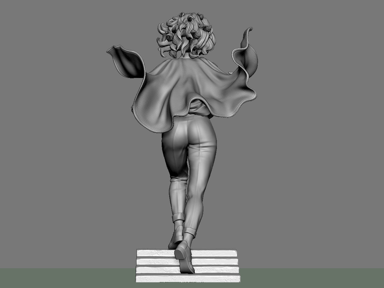 SuperGirl Run NSFW 3D print model_9