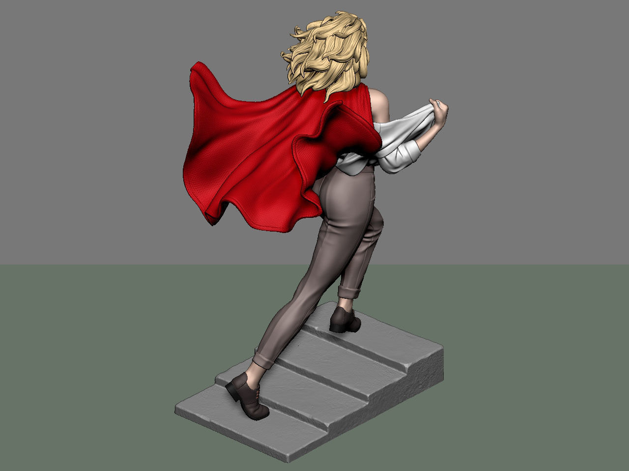SuperGirl Run NSFW 3D print model_54