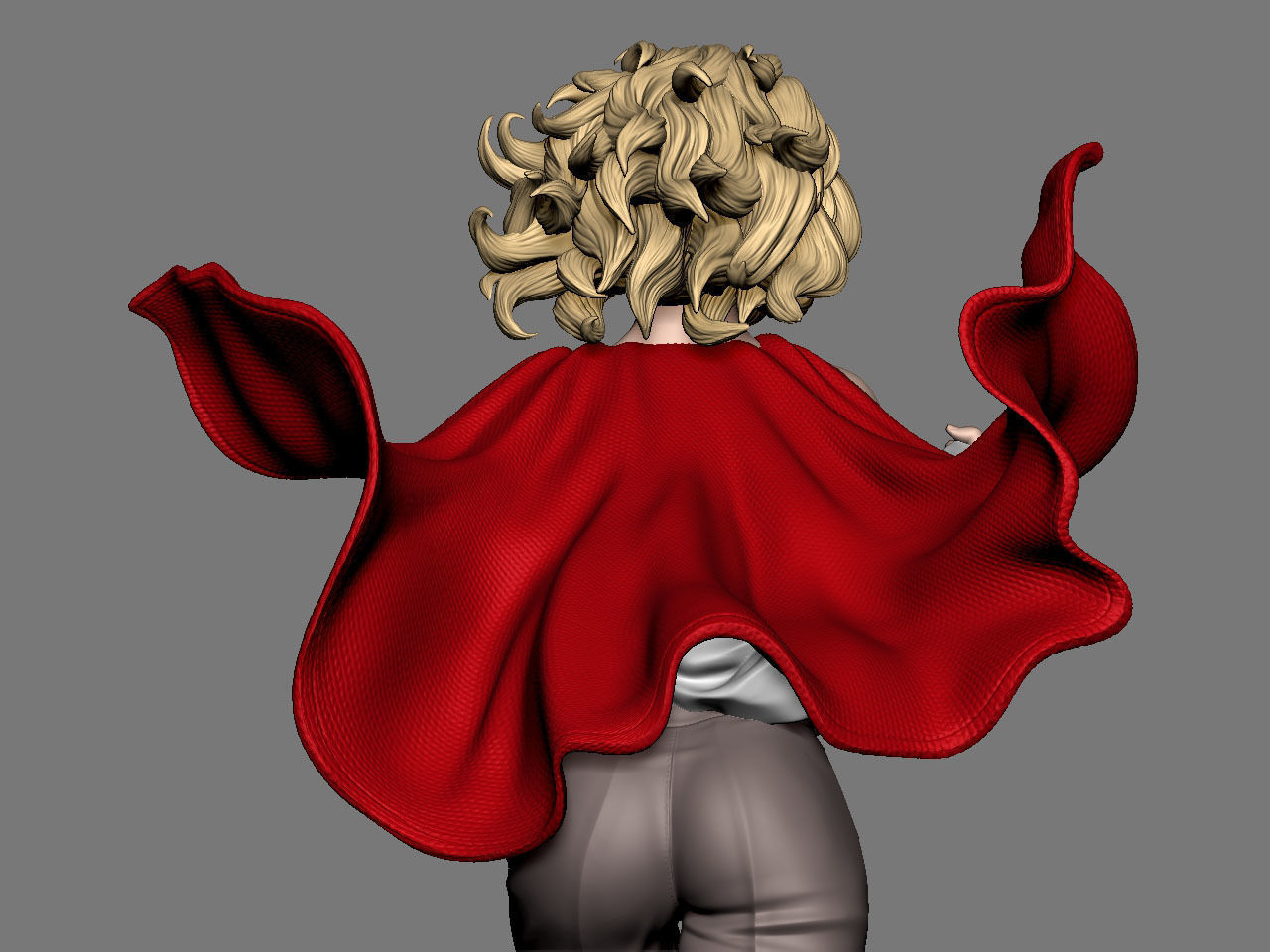 SuperGirl Run NSFW 3D print model_24