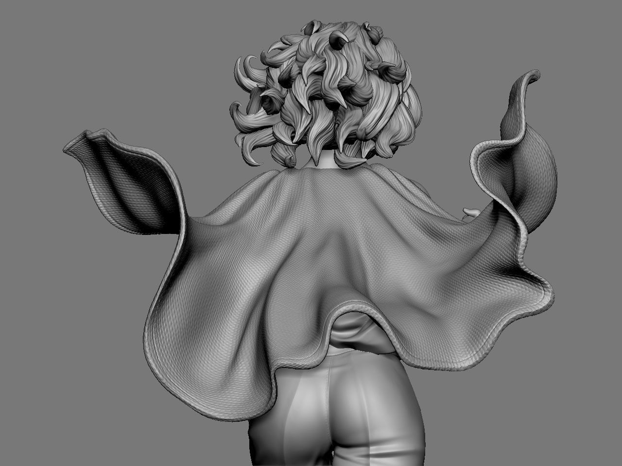 SuperGirl Run NSFW 3D print model_25