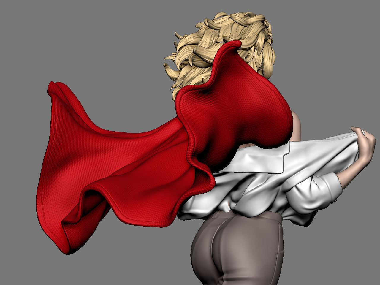 SuperGirl Run NSFW 3D print model_22