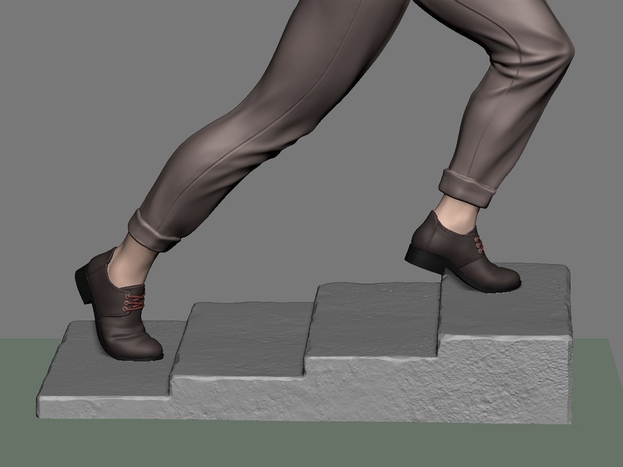 SuperGirl Run NSFW 3D print model_36