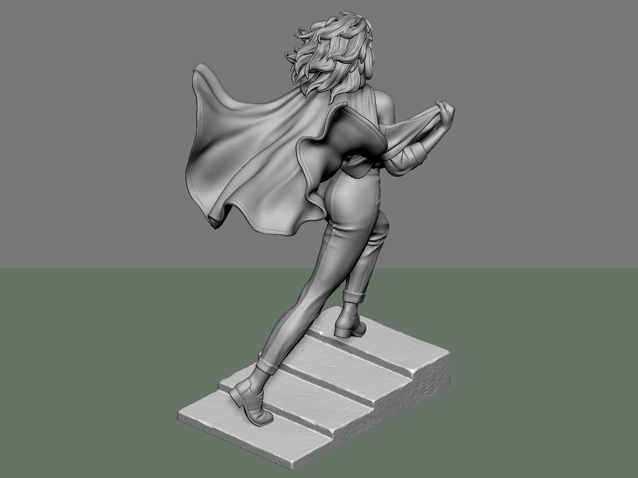 SuperGirl Run NSFW 3D print model_55