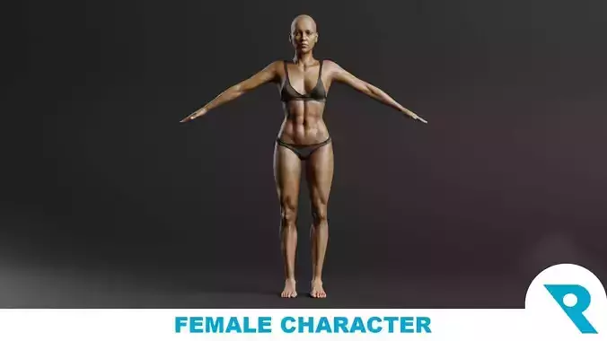 Realistic Female Character - Liana