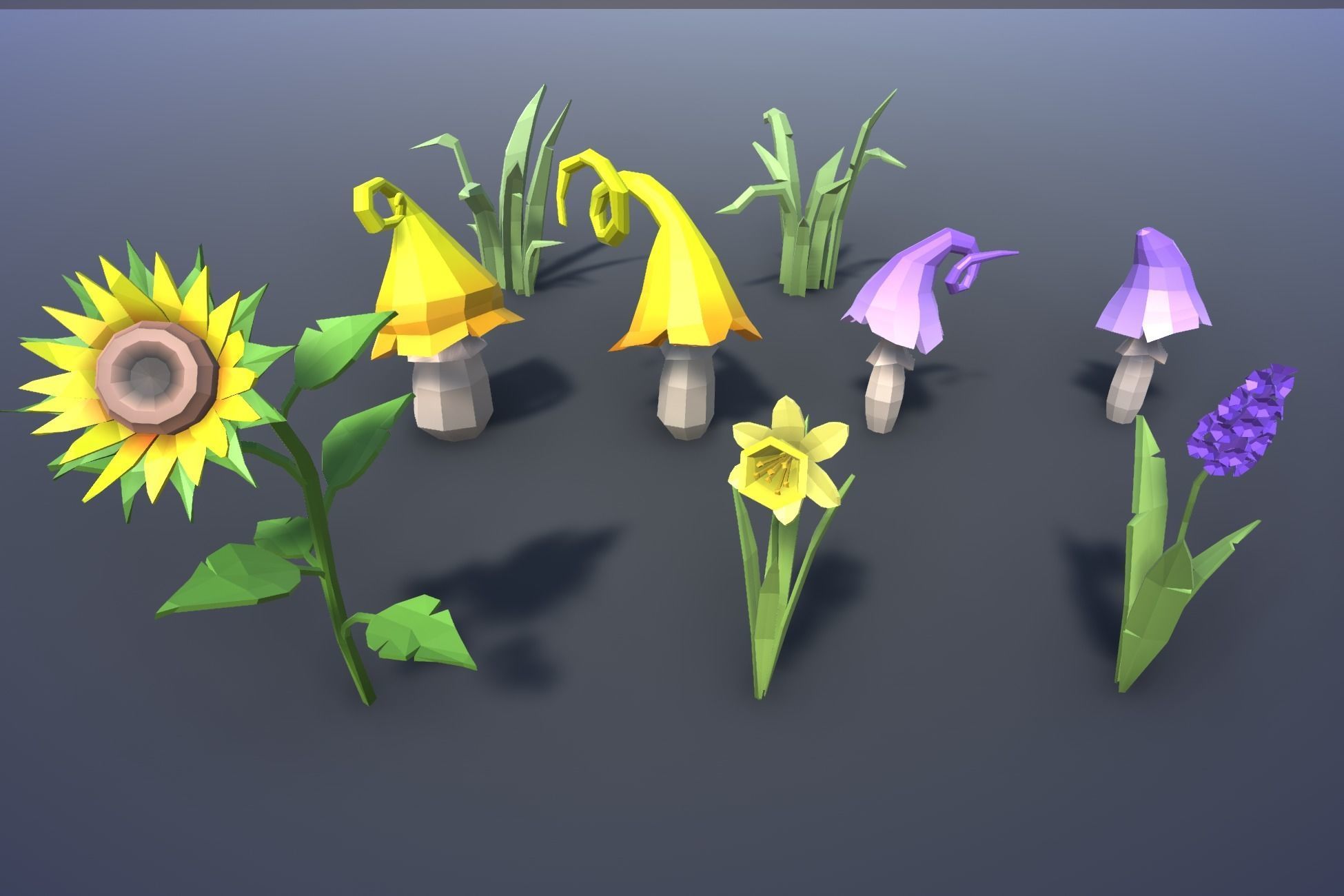 Free Low Poly Forest Free low-poly 3D model_18