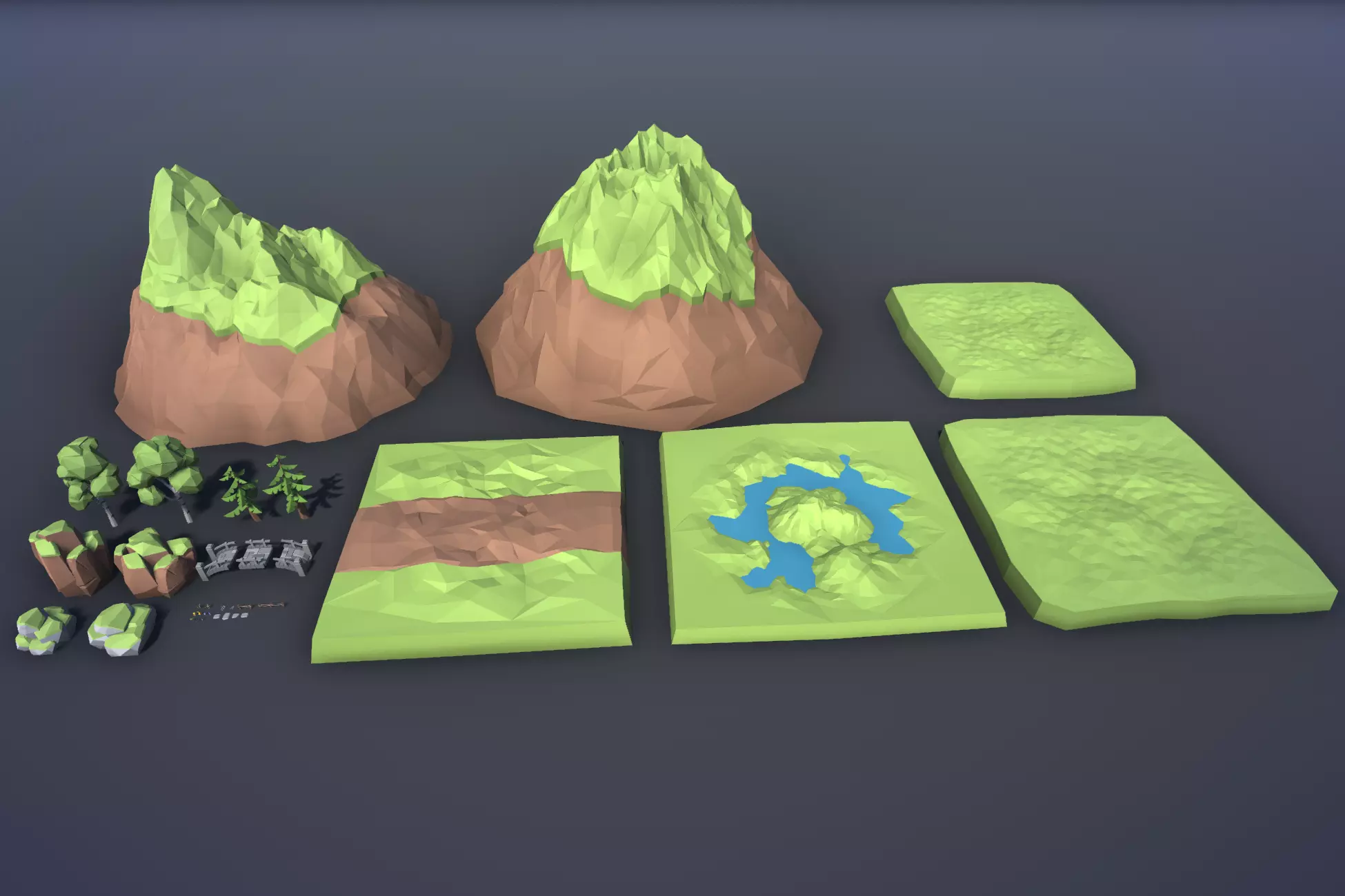 Free Low Poly Forest Free low-poly 3D model_14
