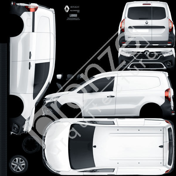 Renault Kangoo van 2021 Low-poly 3D model_22