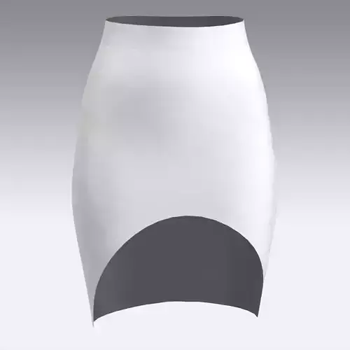 ASYMETRIC SKIRT WHITE LOOK