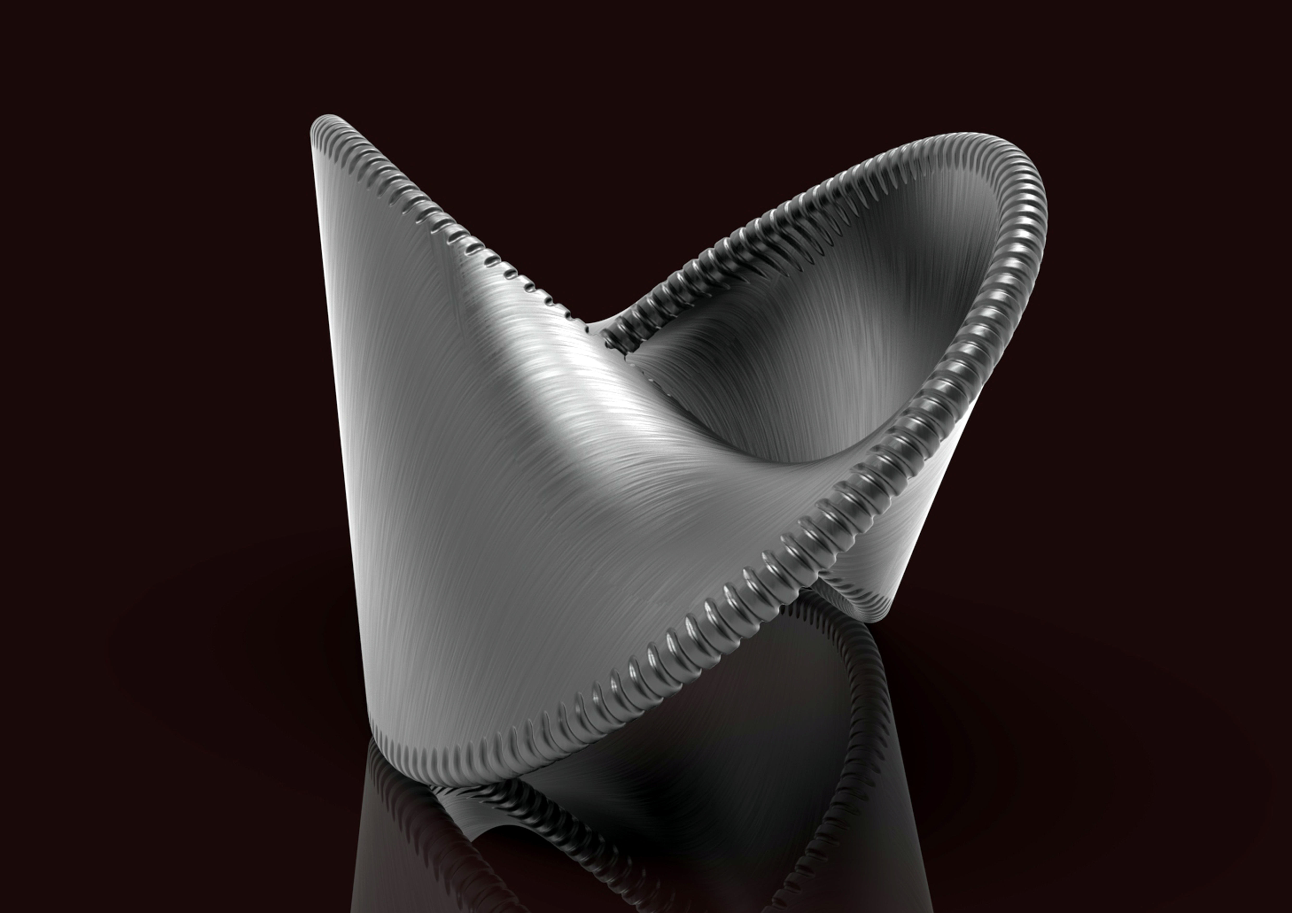 hexelb ring in shape of spiral 3D print model_1