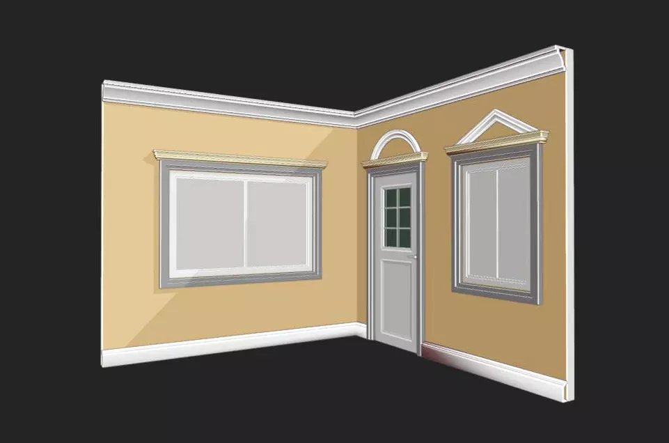 windows and doors Free 3D model