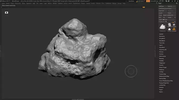 Rock 3d print model