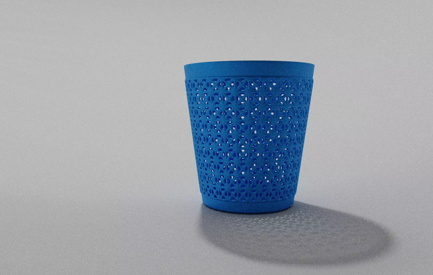 Blue Laundry basket With and Without Bag Free 3D model_0