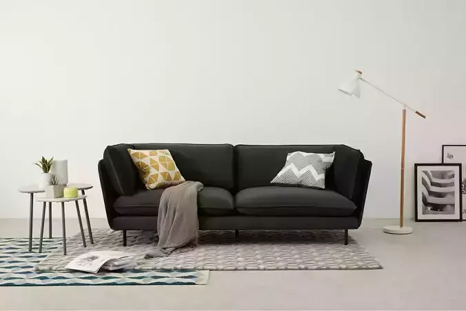 double- sofa- fabric-  wicker