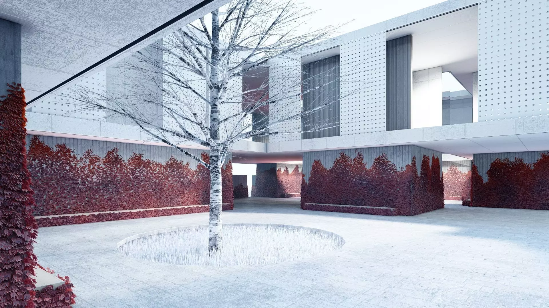 Modern Exhibition Gallery  Pavillion House 3D model_0