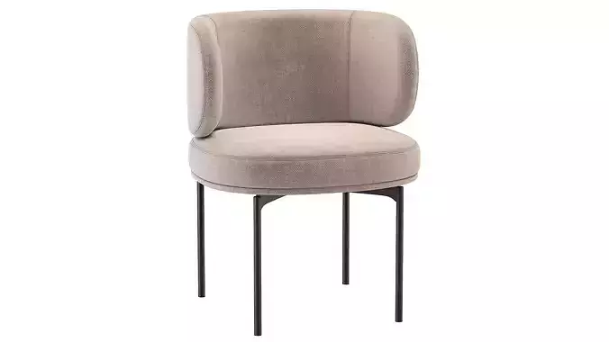Akiko Dining Chair Gallotti and Radice 3D model