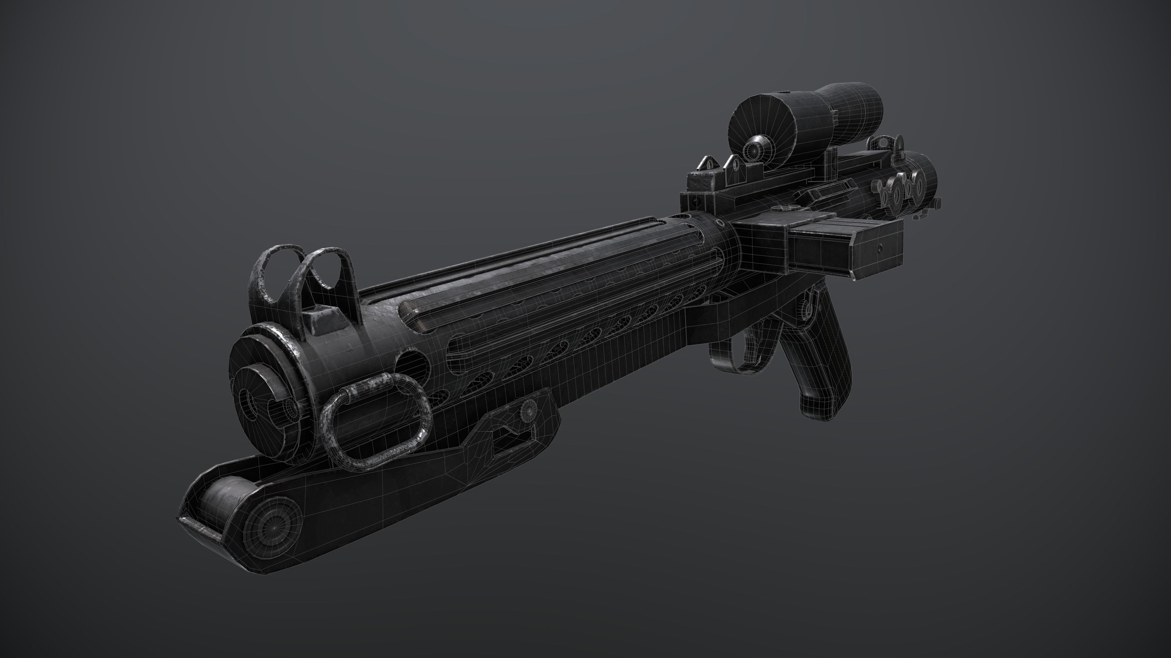 Star Wars E-11 Blaster 3D model_14