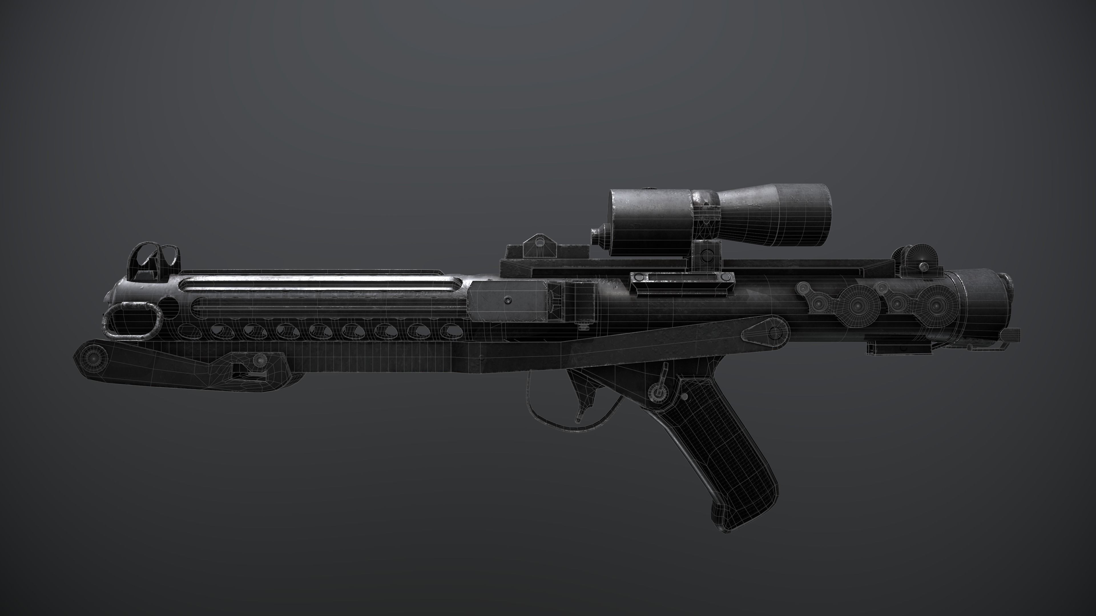 Star Wars E-11 Blaster 3D model_2