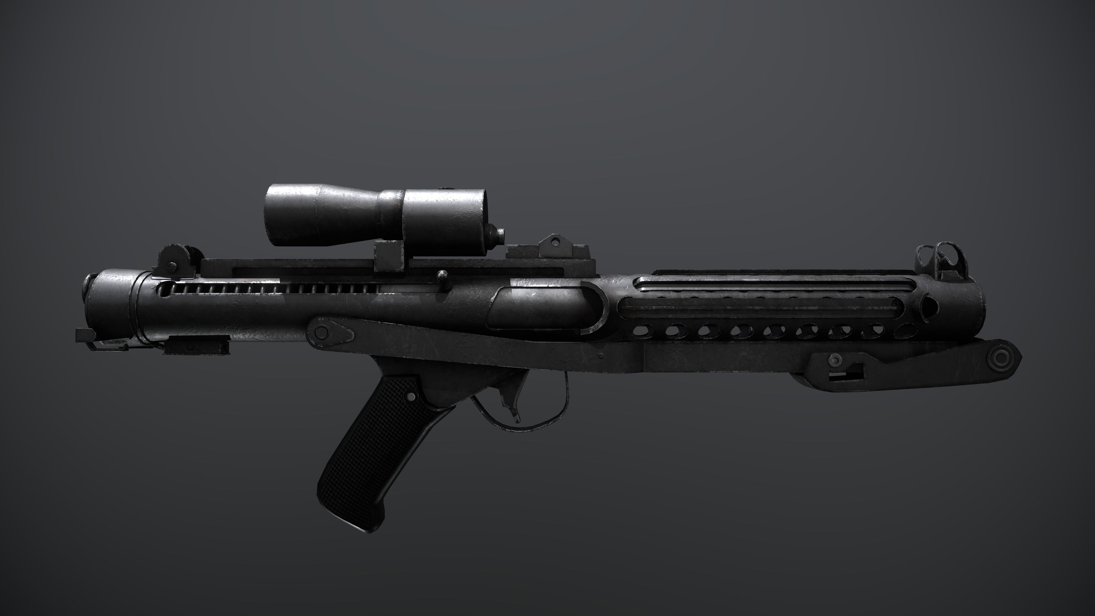 Star Wars E-11 Blaster 3D model_5