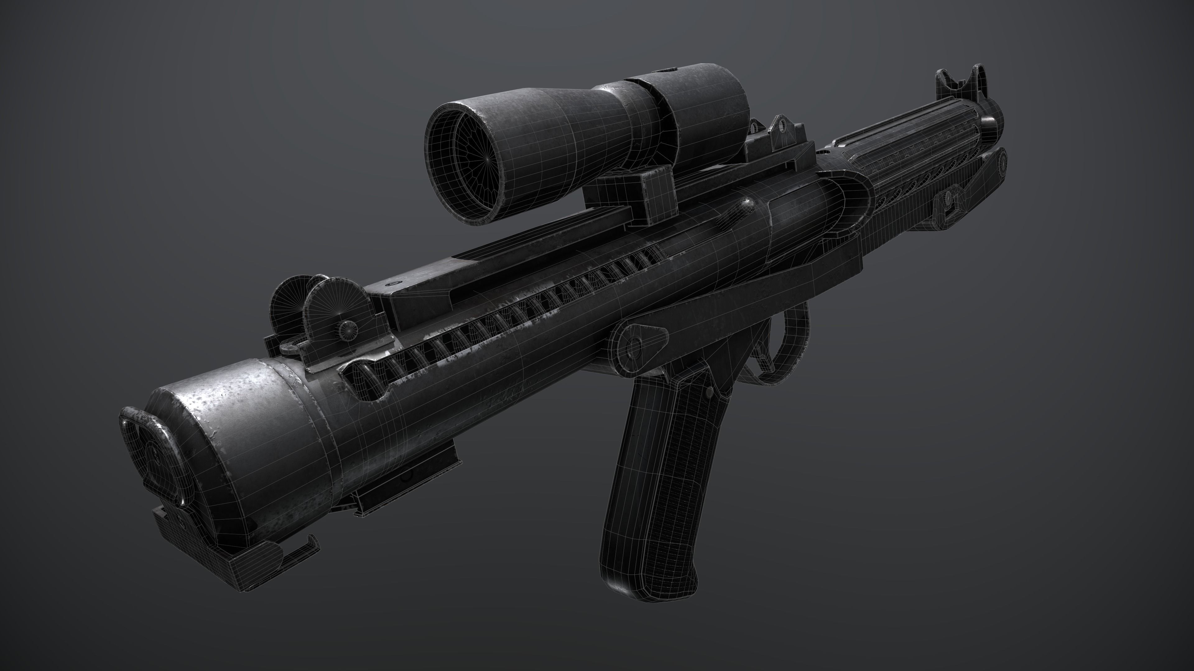 Star Wars E-11 Blaster 3D model_18