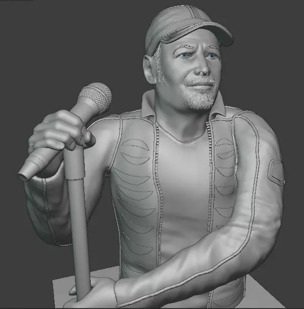 VASCO ROSSI HALF BODY-MEZZO BUSTO 3D print model_0