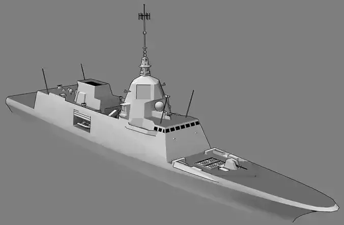 FFG FREDA class Low-poly 3D model