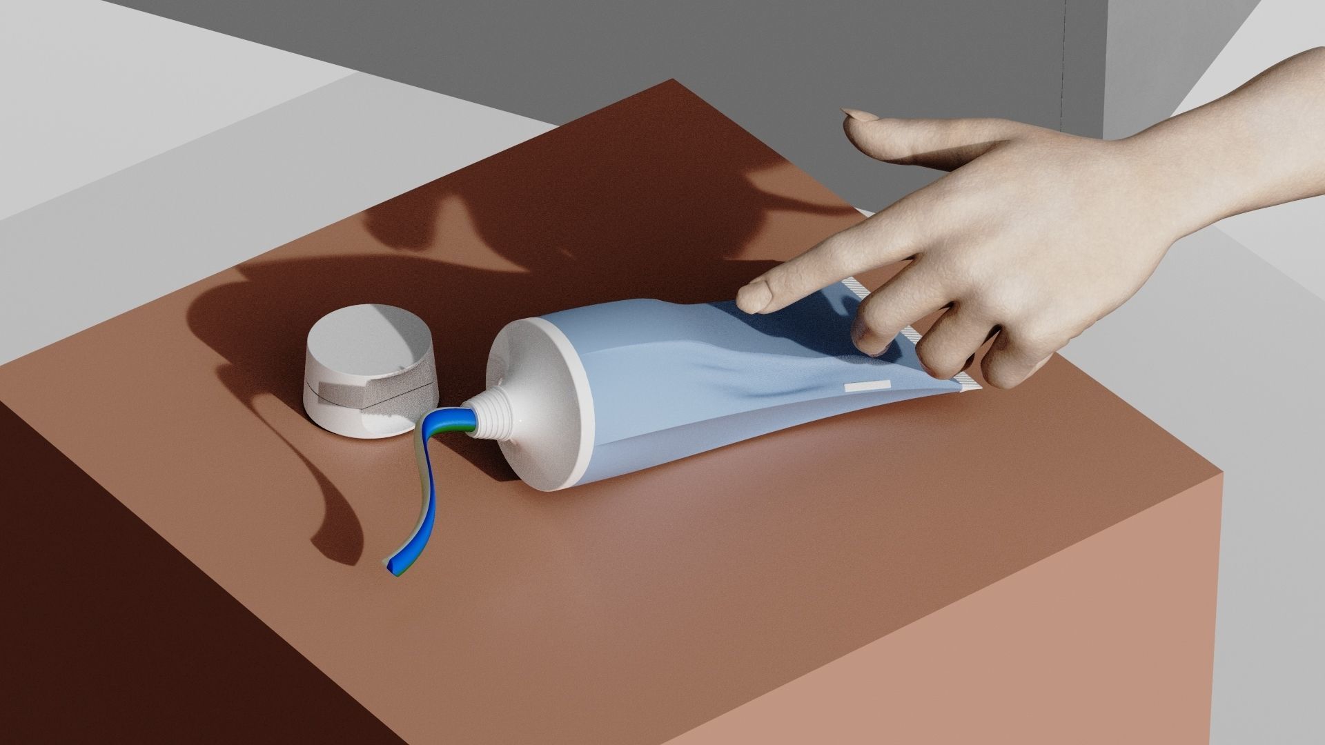 toothpaste packaging  3D model_1