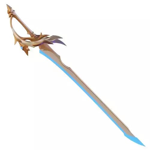 Genshin Impact Aquila Favonia Sword 3D print model