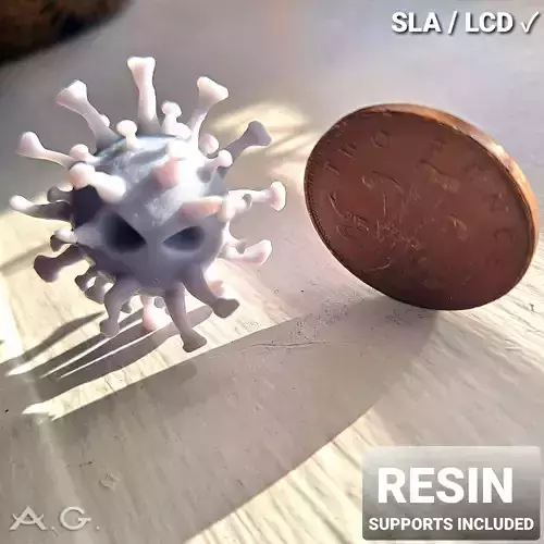 COVID - 19 Virus Halloween Deco Coronavirus Resin 3D printable