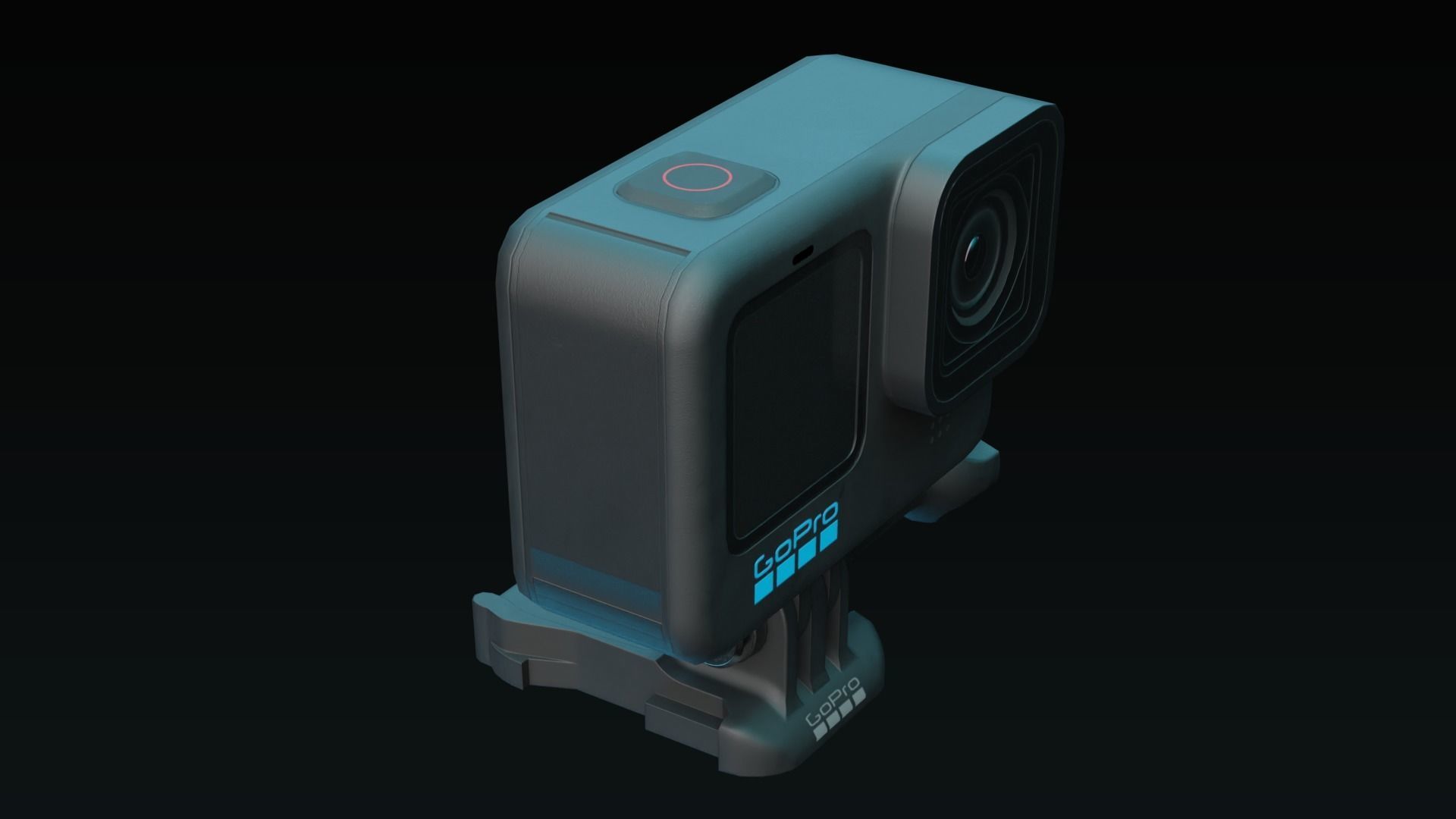 GoPro Hero 10 Low-poly 3D model_3