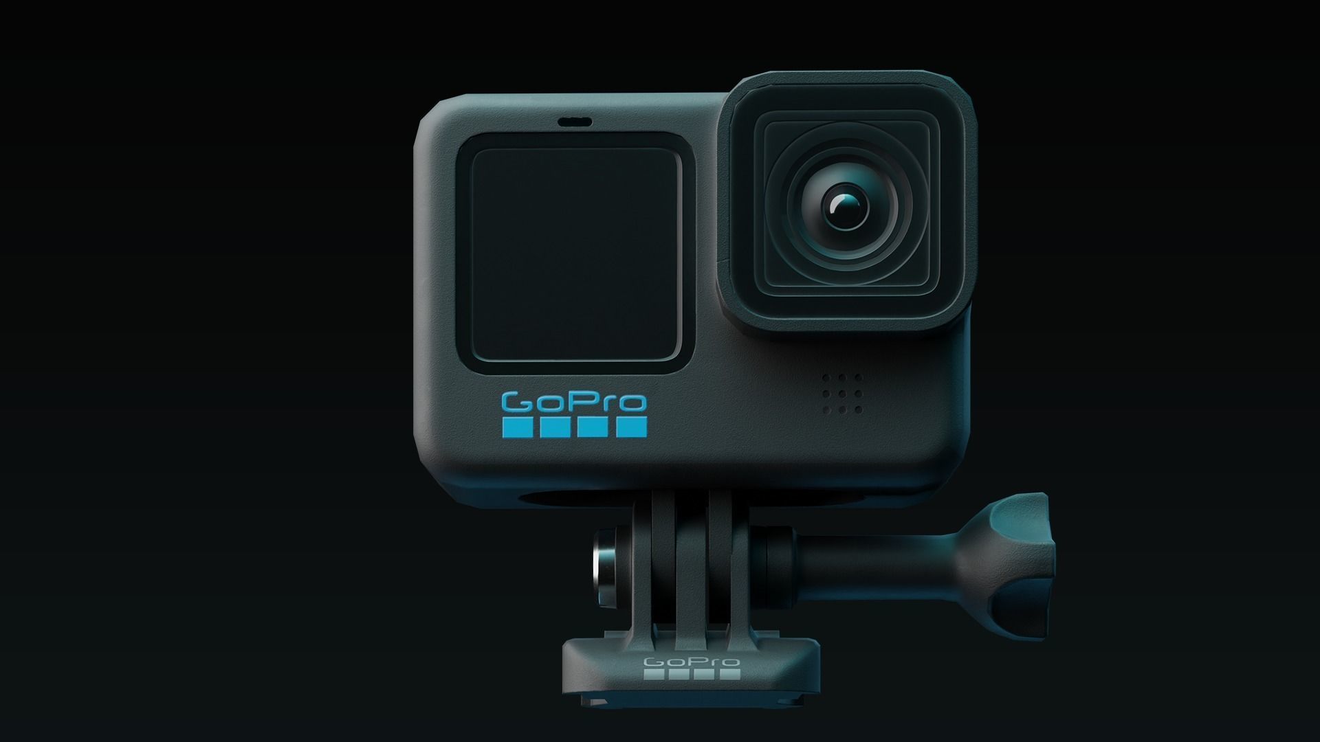 GoPro Hero 10 Low-poly 3D model_2