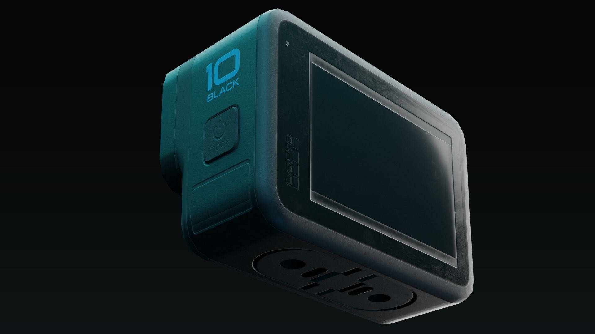 GoPro Hero 10 Low-poly 3D model_6