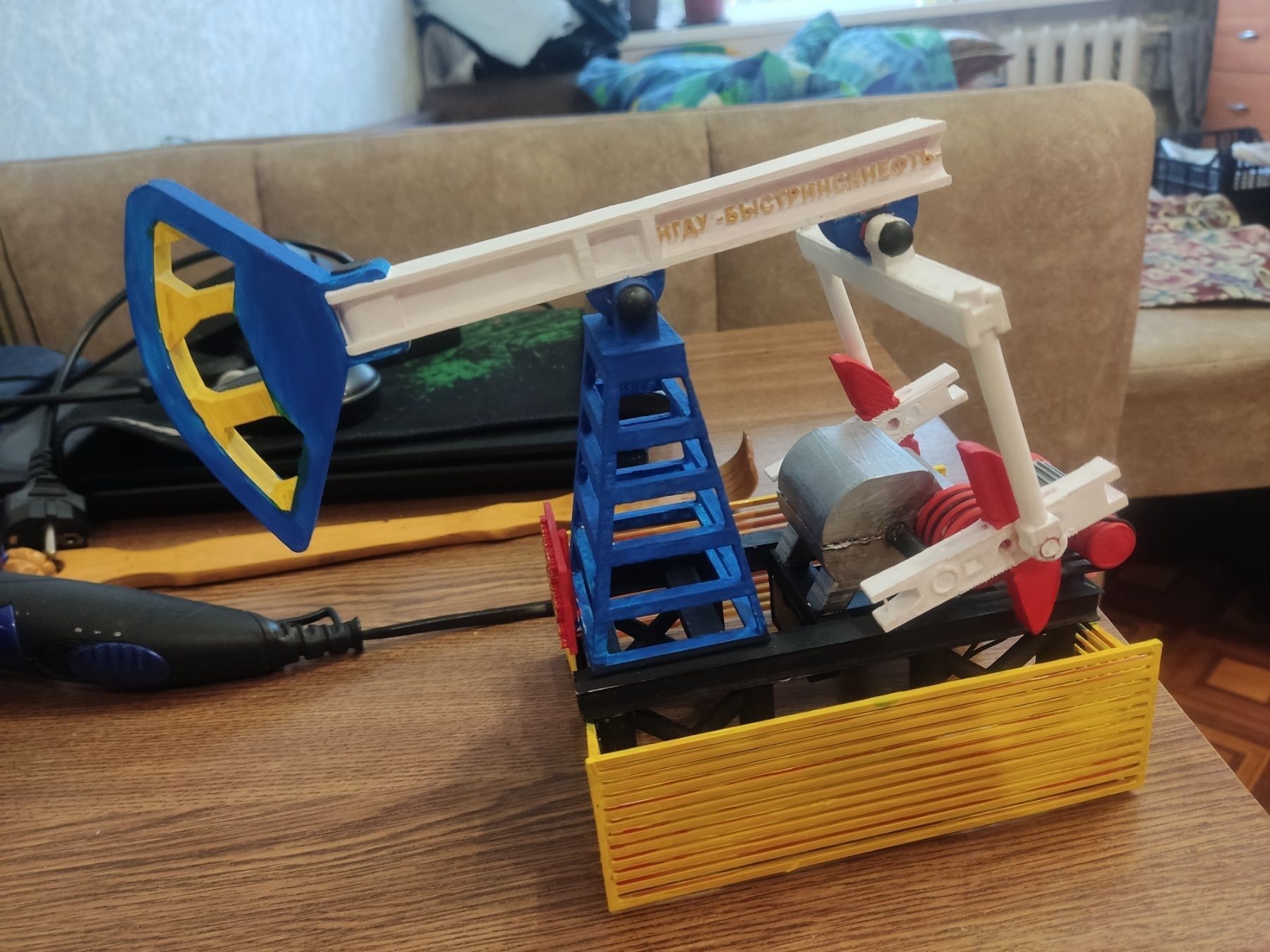 Rod submersible pump 3D print model_6